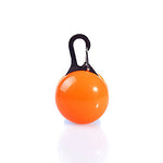 Cat Dog Tag LED Lights Batteries Included Solid Colored Plastic Transparent White Orange