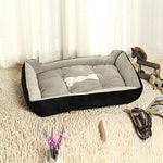 Multi Color Cotton Cute Box Shape Pet Bed for Dogs Cats 70*52*15 cm / 28*20*6 inch