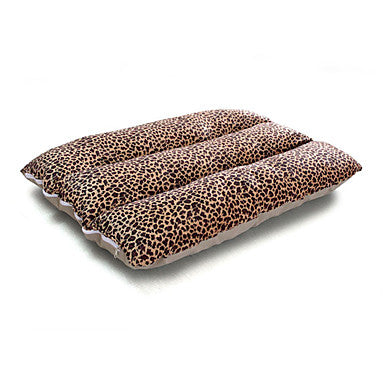 Dog Mattress Pad Bed Bed Blankets Cotton Pet Mats & Pads Solid Colored Leopard Soft Beige Leopard