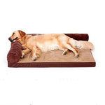 Dogs Pets Bed Sofa Cushion Lounge Sofa Oxford Cloth Pet Mats & Pads Solid Colored Warm washable Cartoon Brown