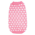 Sweater Winter Dog Clothes Pink Costume Girls' Husky Labrador Golden Retriever Woolen Heart Keep Warm XS S M L XL XXL