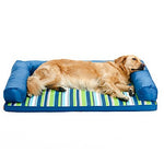 Dogs Pets Bed Sofa Cushion Lounge Sofa Oxford Cloth Pet Mats & Pads Stripes Warm washable Cartoon Blue