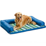 Dogs Pets Bed Sofa Cushion Lounge Sofa Oxford Cloth Pet Mats & Pads Stripes Warm washable Cartoon Blue
