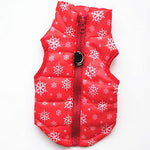 Dog Vest Coat Harness Winter Dog Clothes Black Leopard Red Costume Baby Small Dog Cotton Snowflake Casual / Daily XS S M L