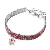 Dogs Collar Necklace Adjustable Size Footprint / Paw Decoration Mosaic Alloy White Blue Pink