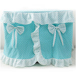 Cat Dog Mattress Pad Bed Bed Blankets Tent Cave Bed Pet House Covers Fabric Foldable Bowknot Blue Pink