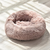 Long Plush Super Soft Dog Bed Pet Kennel Round Sleeping Bag Lounger Cat House Winter Warm Sofa Basket for Small Medium Large Dog