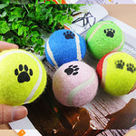 Ball Tennis ball Interactive Toy Cat Toy Dog Toy Pet Toy Footprint Rubber Gift