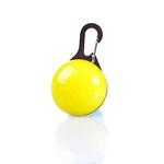 Cat Dog Tag LED Lights Batteries Included Solid Colored Plastic Transparent White Orange