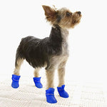 Dogs Dog Boots / Dog Shoes Rain Boots Waterproof Solid Color Cute For Pets Silicone Rubber PVC Black