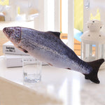 1PC 3D Fish Creative Pet Cat Kitten Chewing Cat Toys Doll Catnip Stuffed Fish Interactive Kitten Playing Toy Stuffed Pillow