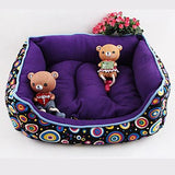 Mattress Pad Bed Bed Blankets Fabric Pet Mats & Pads Purple Coffee
