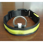 Dog Collar LED Lights Adjustable / Retractable Textile Plastic Blue Pink Rainbow