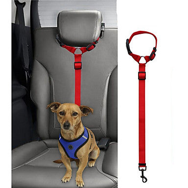 Dog Cat Pets Harness Leash Car Seat Harness / Safety Harness Portable Retractable