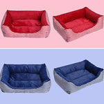 Multi Color Polyester Cute Box Shape Pet Bed for Dogs Cats 58*45*14 cm / 23*18*6 inch