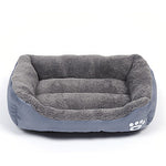Multi Color Polyester Cute Box Shape Pet Bed for Dogs Cats 58*45*14 cm / 23*18*6 inch