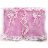 Cat Dog Mattress Pad Bed Bed Blankets Tent Cave Bed Pet House Covers Fabric Foldable Bowknot Blue Pink
