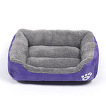 Multi Color Polyester Cute Box Shape Pet Bed for Dogs Cats 58*45*14 cm / 23*18*6 inch