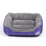 Multi Color Polyester Cute Box Shape Pet Bed for Dogs Cats 58*45*14 cm / 23*18*6 inch