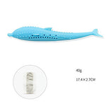 Chew Toy Catnip Teeth Cleaning Toy Toothbrushes Cat Pet Toy 1pc Fish Silica Gel Gift