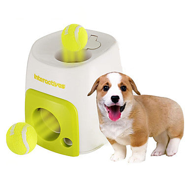 Ball Chew Toy Interactive Tennis ball Dog Toy Pet Toy 1pc Food Dispenser Tennis Ball Plastic Gift