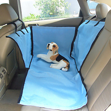Dog Clothes Car Seat Cover Solid Colored Beige / Blue Cat / Dog