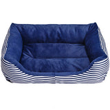 Multi Color Polyester Cute Box Shape Pet Bed for Dogs Cats 58*45*14 cm / 23*18*6 inch