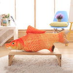1PC 3D Fish Creative Pet Cat Kitten Chewing Cat Toys Doll Catnip Stuffed Fish Interactive Kitten Playing Toy Stuffed Pillow