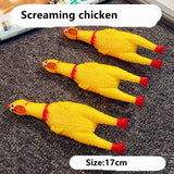 Rubber Squeak Toy for Dog Screaming Chicken Chew Bone Slipper Squeaky Ball Dog Toys Tooth Grinding & Training Pet Toy Supplies