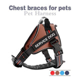 Pet Leash Nylon Heavy Duty Dog Pet Harness Collar Adjustable Padded Soft Dog Harnesses Vest for Small Medium Large Dogs Supplies