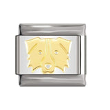 Hapiship 2019 Original Daisy Cute Sweet Dog Cat Italian Charm Fit 9mm Bracelet Stainless Steel Link Making DIY Jewelry DJ209