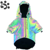 Fashion Dog Clothes Flashing Pet Dogs Hoodie for Dog Coat Windbreaker Reflective Clothing for Large Small Dogs Puppy Jacket Pug