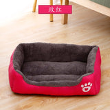 Pet Large Dog Bed Warm House Candy-colored Square Nest Pet Kennel For Small Medium Large Dogs Cat Puppy Plus Size Dog Baskets