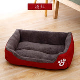 Pet Large Dog Bed Warm House Candy-colored Square Nest Pet Kennel For Small Medium Large Dogs Cat Puppy Plus Size Dog Baskets