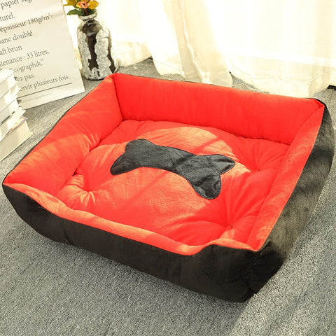 Bone Type Pet Dog Bed Dog House Mat Warming Dog House Soft Nest Sleeping Warm Kennel Pet Supplies for Cat Puppy for Animal