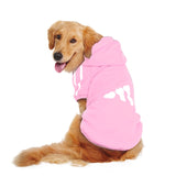 Big Dog Clothes Fleece Winter Dogs Pets Clothing Puppy Clothes for Dogs Print Sport Coat Warm Hooded Jacket for Large Dog Pug