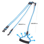 2/3/4 Way Couplers Pet Walking Leash Braided Nylon Elastic Pet Dog Collar Belt Rope Double Head Adjustable Training Lead Harness
