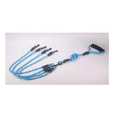 2/3/4 Way Couplers Pet Walking Leash Braided Nylon Elastic Pet Dog Collar Belt Rope Double Head Adjustable Training Lead Harness