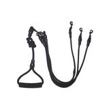 2/3/4 Way Couplers Pet Walking Leash Braided Nylon Elastic Pet Dog Collar Belt Rope Double Head Adjustable Training Lead Harness