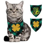 HobbyLane St. Patricks Day Pet Bandanas Printing Triangular Scarf for Dogs Cats Wear Pet Decoration Beauty