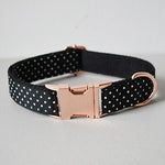 personalized nylon walking lead engrave name phone ID bow dog collar leash for small big dogs training dog labrador pet straps