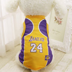 New Dog Summer Vest Basketball Teams puppy T-Shirt Spring Small Middle Large Dogs Clothes XS to 6XL Pet Products Clothing