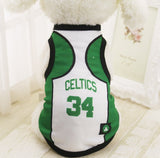 New Dog Summer Vest Basketball Teams puppy T-Shirt Spring Small Middle Large Dogs Clothes XS to 6XL Pet Products Clothing