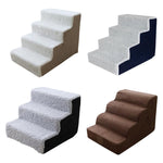 3/4 Steps Ladder Pet Dog Stairs Small Dog House For Puppy Cat Pet Stairs Anti-slip Removable Dogs Bed лестница для собак