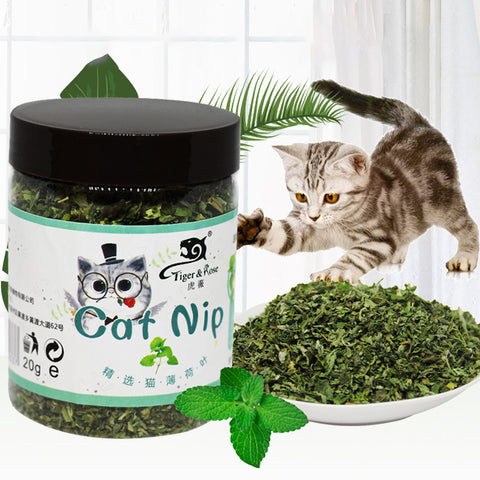 New Organic 100% Natural Premium Catnip Cattle Grass 20g/30g Menthol Flavor Funny Cat Toys Pet Healthy Safe Edible Treating