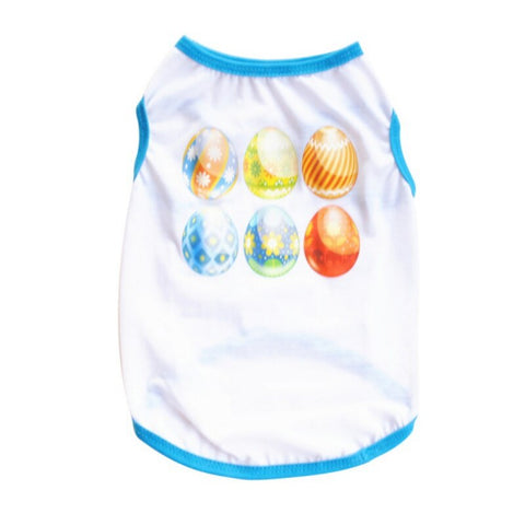 Pet Dog Cat Vest Easter Day Style Printed T Shirt Summer Puppy Kitten Apparel Clothing Supplies XS S M L