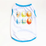 2018 New Patter Happy Easter Dog Vest For Small Dog Colorful Eggs Design Pet Clothing Size XS-L