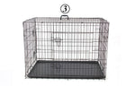 Free Gift Domestic Delivery Pet Dog Cages House Crate Double-Door Collapsible Easy Install 4 Size Dog Houses for Small Large Dog