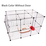 Pet Playpen Iron Fence Collapsible Puppy Kennel House Exercise Security Gate Dogs Supplies Cat Crate Rabbits Guinea Pig Cage