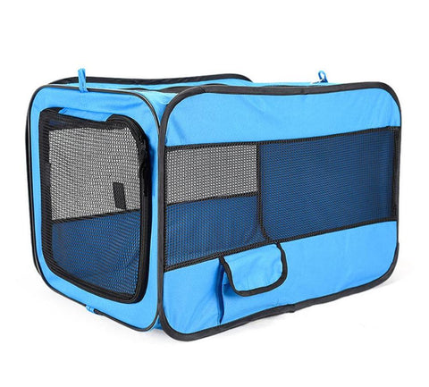 Portable Fast Folding Dog Kennel Outdoor Indoor Dogs New Crate Fences House Cage Water Resistant Mesh Shade Pet Cat Playpen Beds